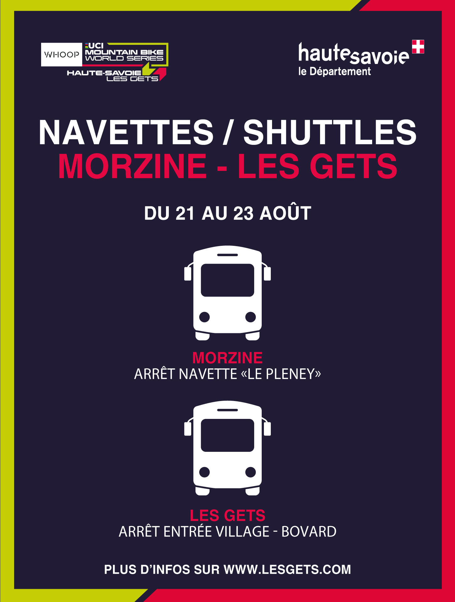 Navette Morzine-Les Gets pour la coupe du monde