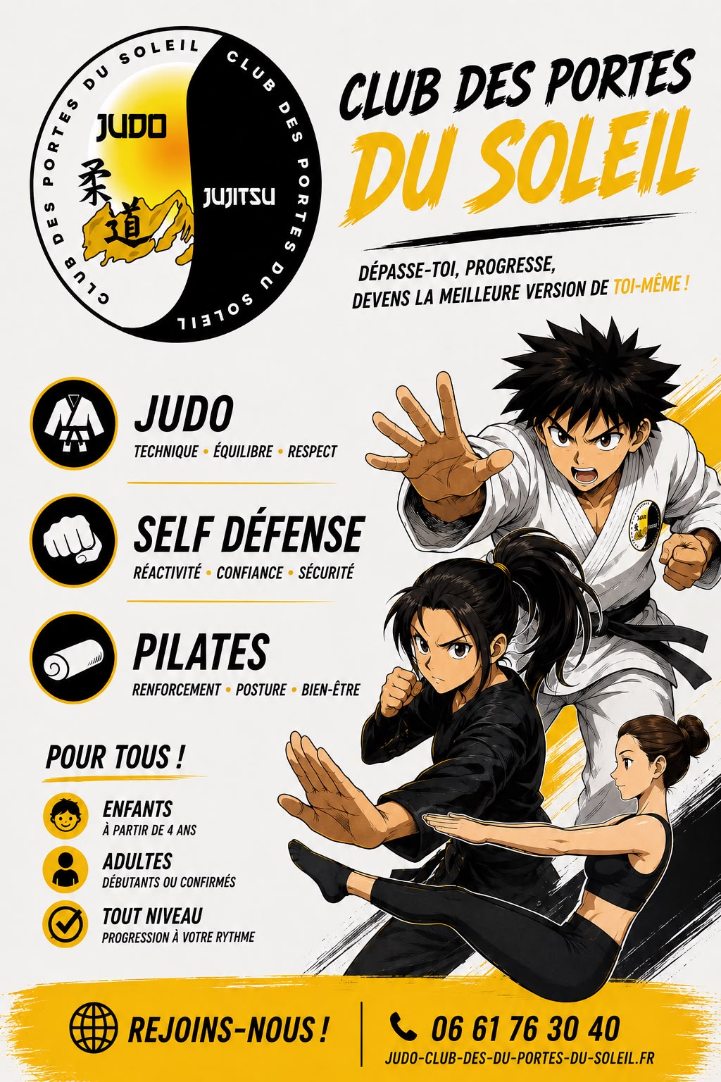 Inscription et séance découverte : judo