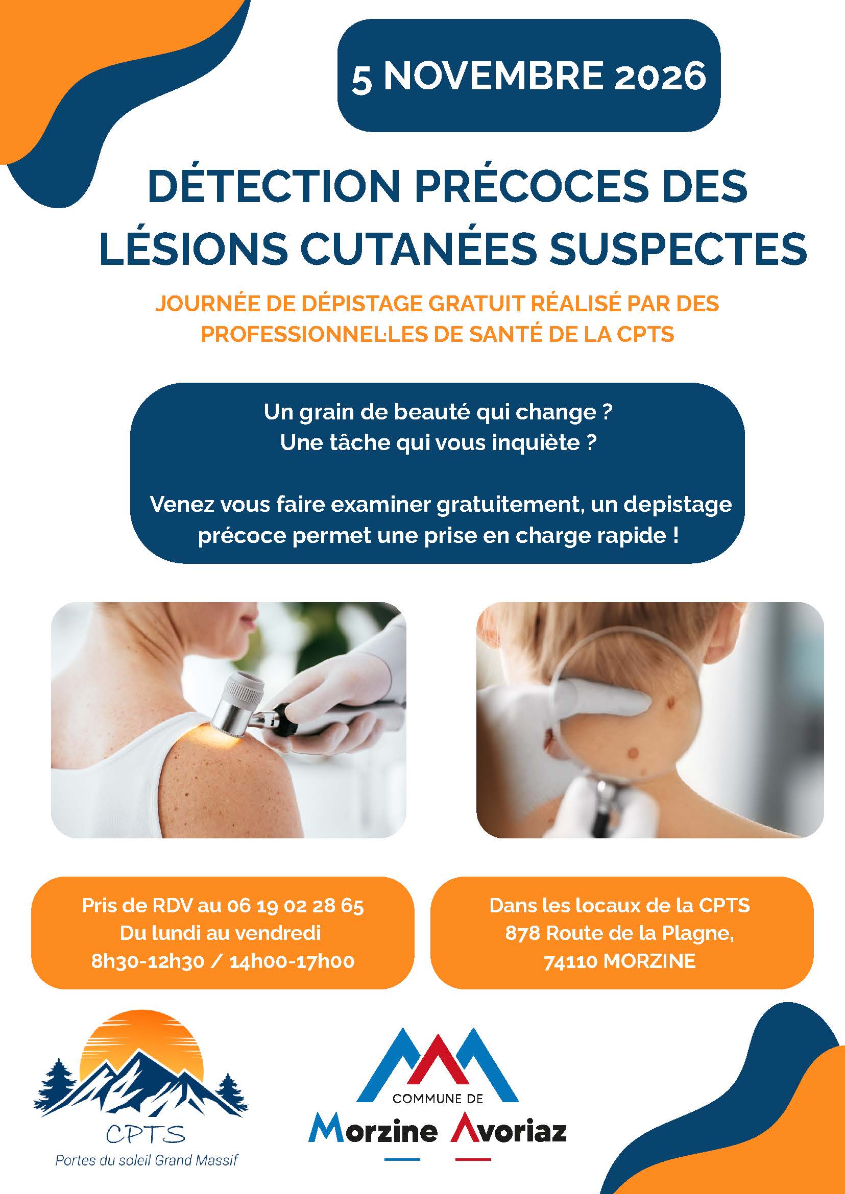 Image Journée de prévention et de détection précoce des lésions cutanées suspectes