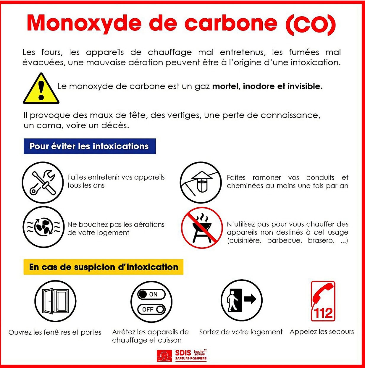 Monoxyde de carbone : les bons gestes pour se protéger